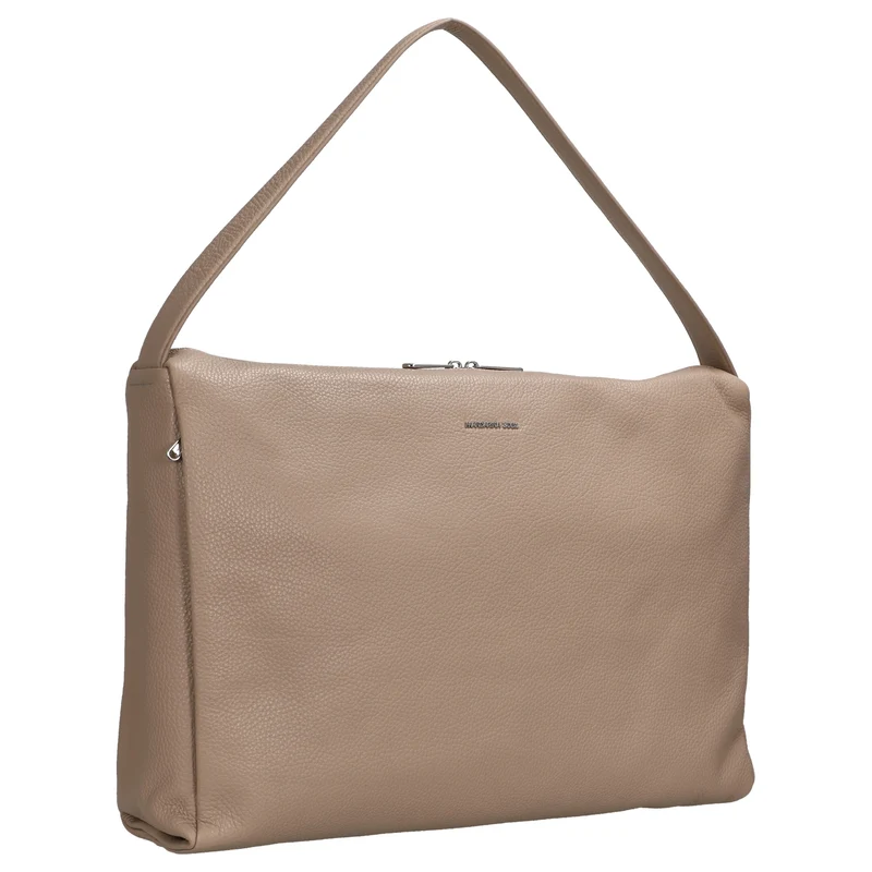 Mandarina Duck Mellow Leather Hobo - Schultertasche 42 cm (warm taupe)