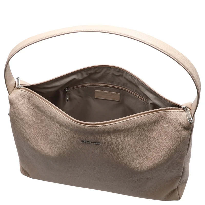 Mandarina Duck Mellow Leather Hobo - Schultertasche 42 cm (warm taupe)