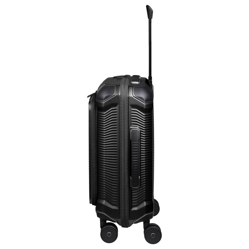 Travelite Millennium - 4-Rollen-Kabinentrolley mit Vortasche S 55 cm (black)