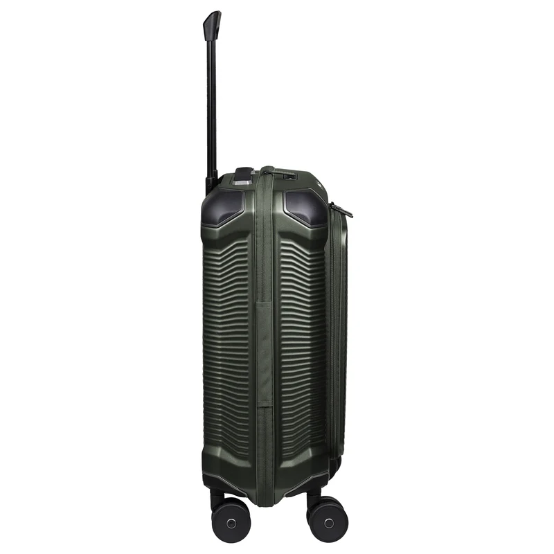 Travelite Millennium - 4-Rollen-Kabinentrolley mit Vortasche S 55 cm (pine green)