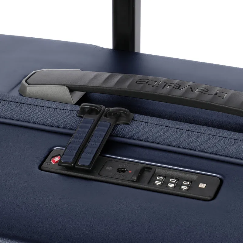 Travelite Millennium - 4-Rollen-Trolley M 67 cm erw. (navy)
