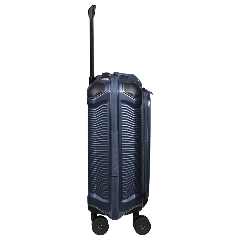 Travelite Millennium - 4-Rollen-Kabinentrolley mit Vortasche S 55 cm (navy)