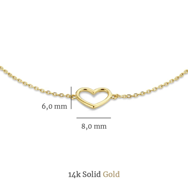 Isabel Bernard Cadeau d'Isabel 14 Karat | Gold Halskette und Armband Geschenksets IB90058