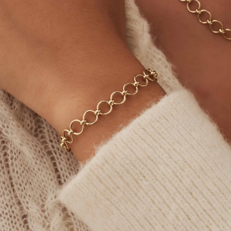 Isabel Bernard Cadeau d'Isabel 14 Karat Gold Halskette und Armband Geschenkset IB90178