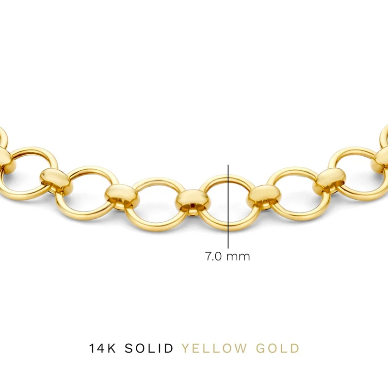 Isabel Bernard Cadeau d'Isabel 14 Karat Gold Halskette und Armband Geschenkset IB90178