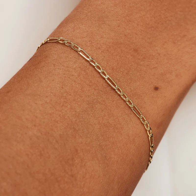 Isabel Bernard Cadeau d'Isabel 14 Karat | Gold Halskette und Armband Geschenksets IB90094