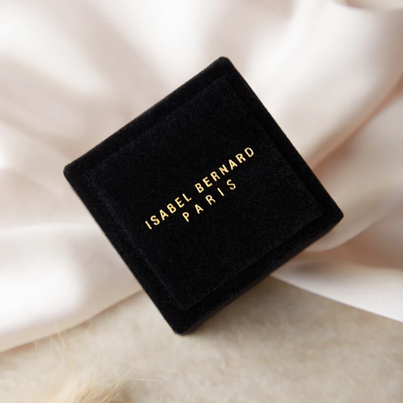 Isabel Bernard Cadeau d'Isabel Schwarz Luxus Ring Box VERP-IB-008