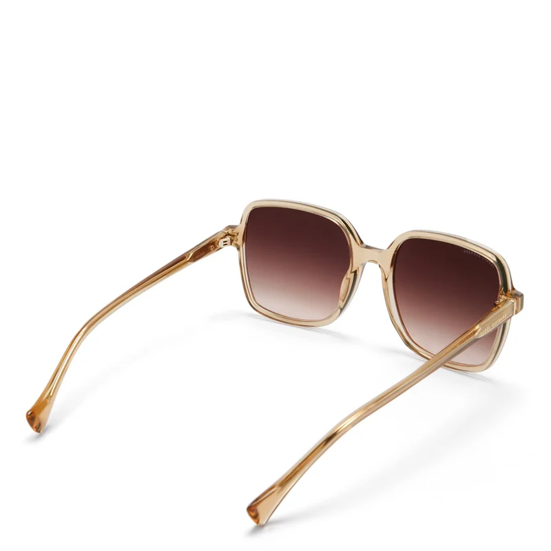Isabel Bernard La Villette Rene Transparent Beige Quadratisch Sonnenbrille IB400000-02-14