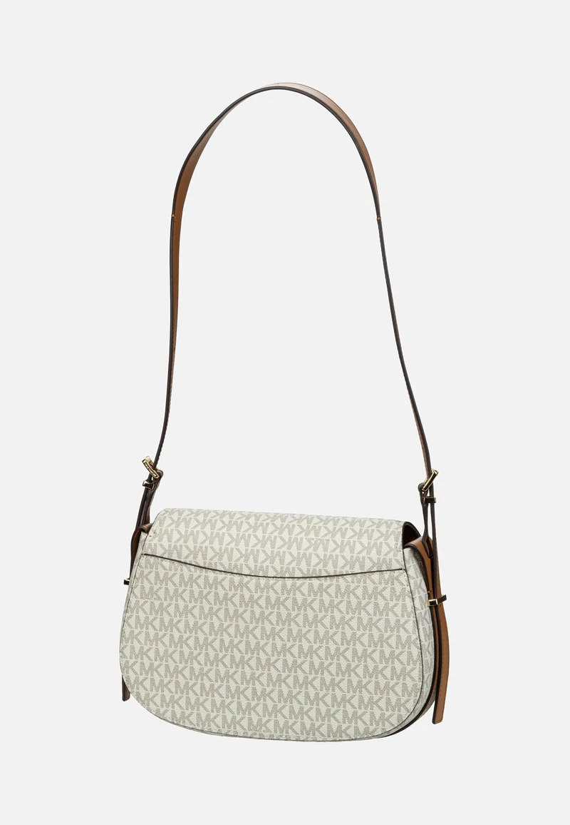 Lydia MD Flap MK SIG Vanilla/Acorn - Saddle Bag