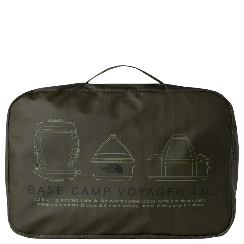 The North Face Base Camp Voyager Duffel 42 - Reisetasche/Rucksack 58 cm (new taupe green-tnf black)