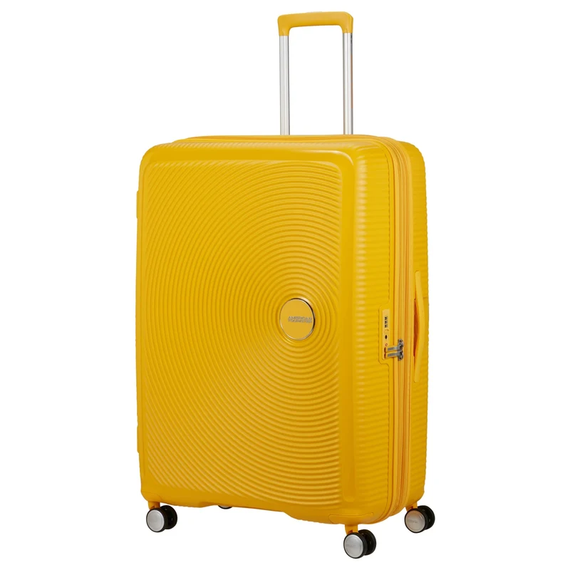 American Tourister Soundbox - 4-Rollen-Trolley 80 cm erw. (gelb)