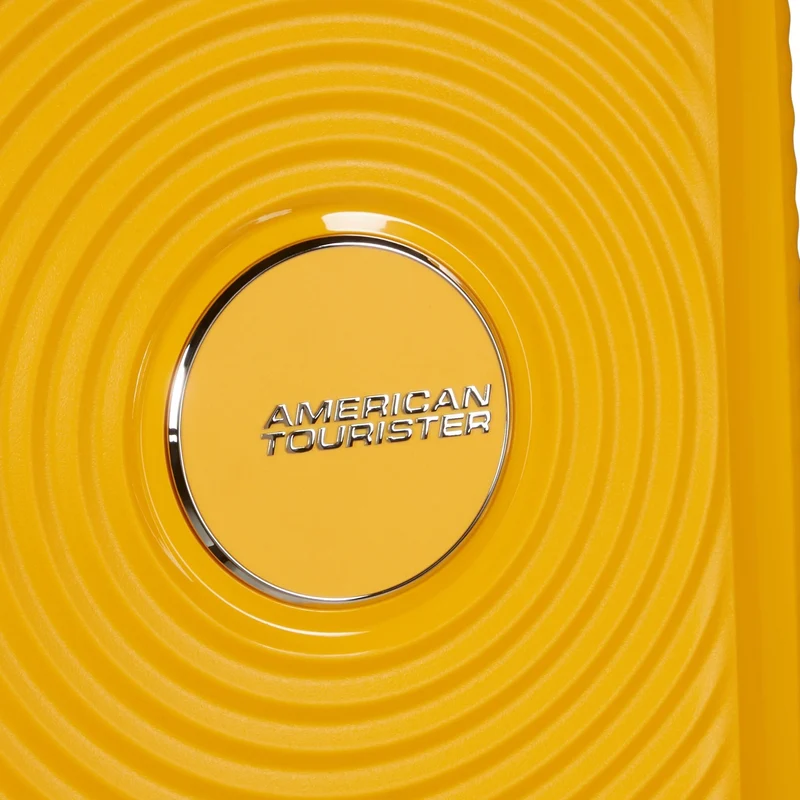 American Tourister Soundbox - 4-Rollen-Trolley 80 cm erw. (gelb)