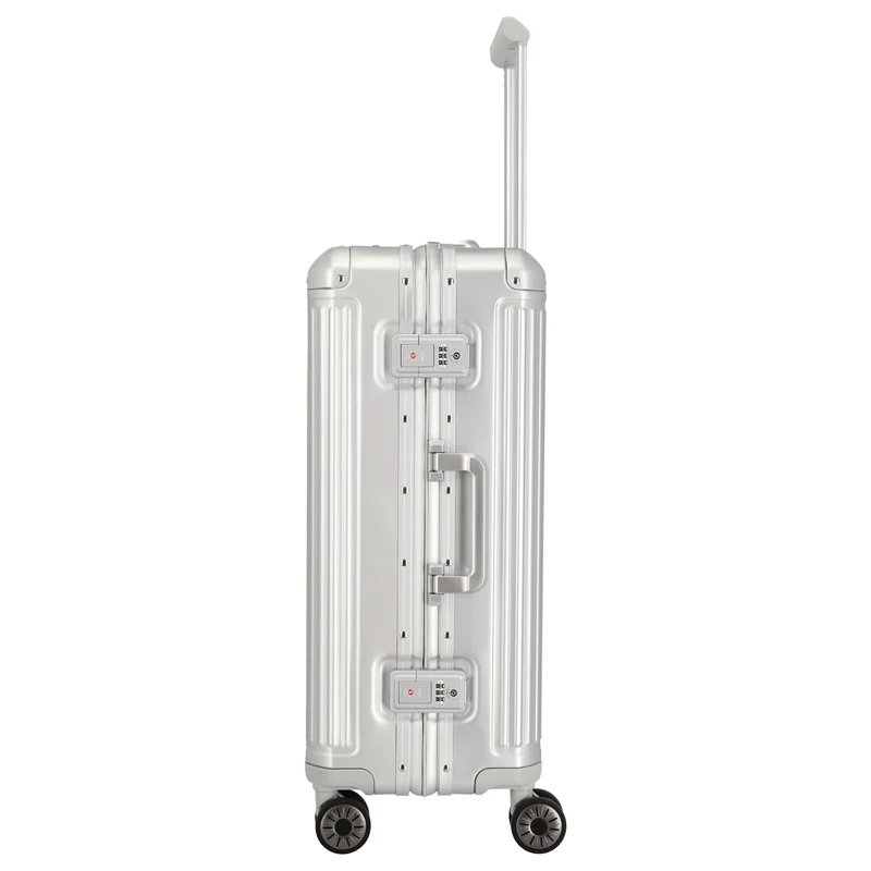 Travelite Next - 4-Rollen-Trolley M 67 cm (silber)