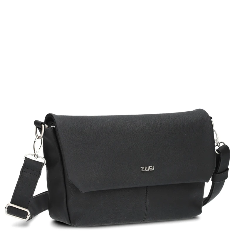 zwei Mademoiselle M60 - Umhängetasche 33 cm (nubuk-black)
