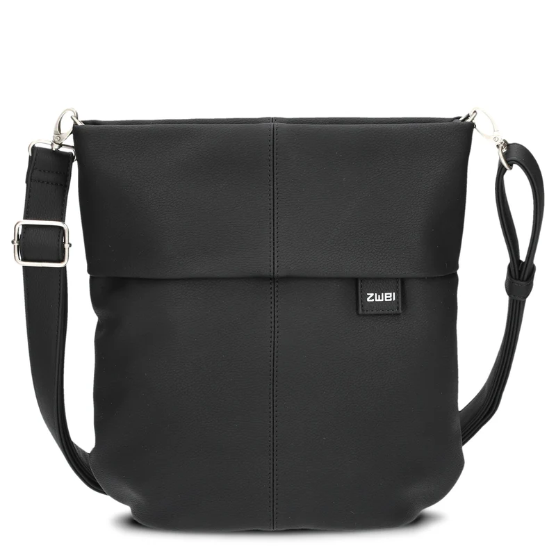 zwei Mademoiselle M90 - Umhängetasche 28 cm (nubuk-black)