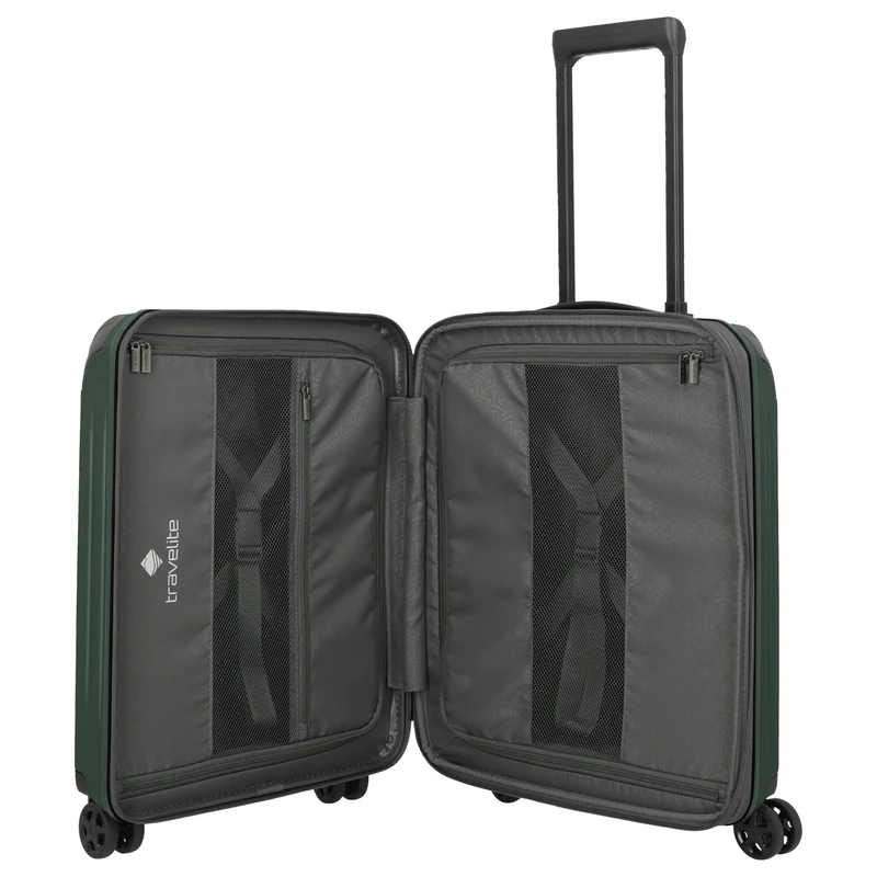 Travelite Dynamiic -4-Rollen-Kabinentrolley S 55 cm erw. (grün)