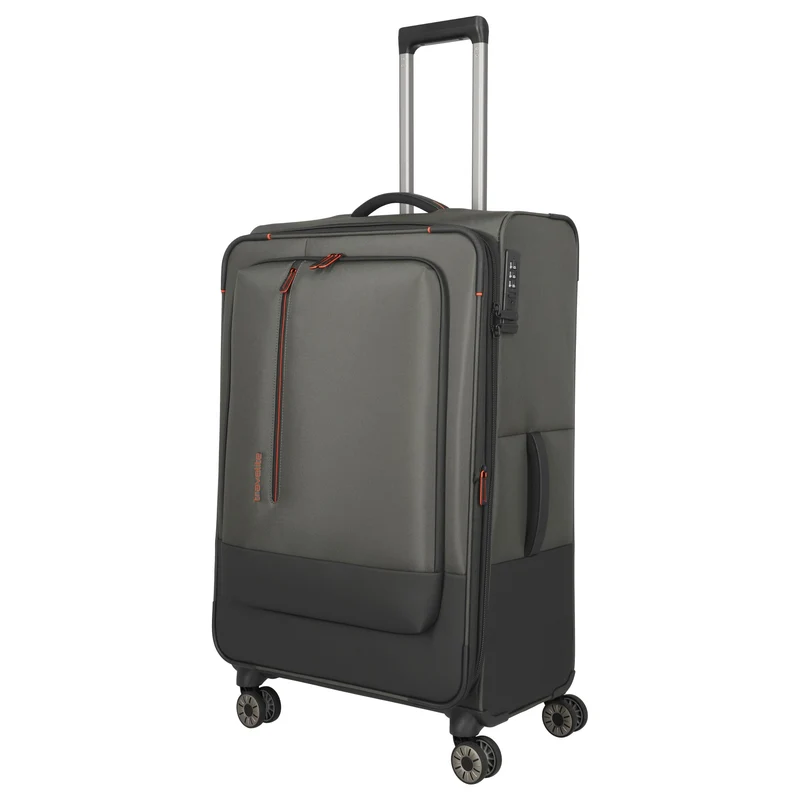 Travelite Crosslite - 4-Rollen-Trolley L 77 cm erw. (oliv)