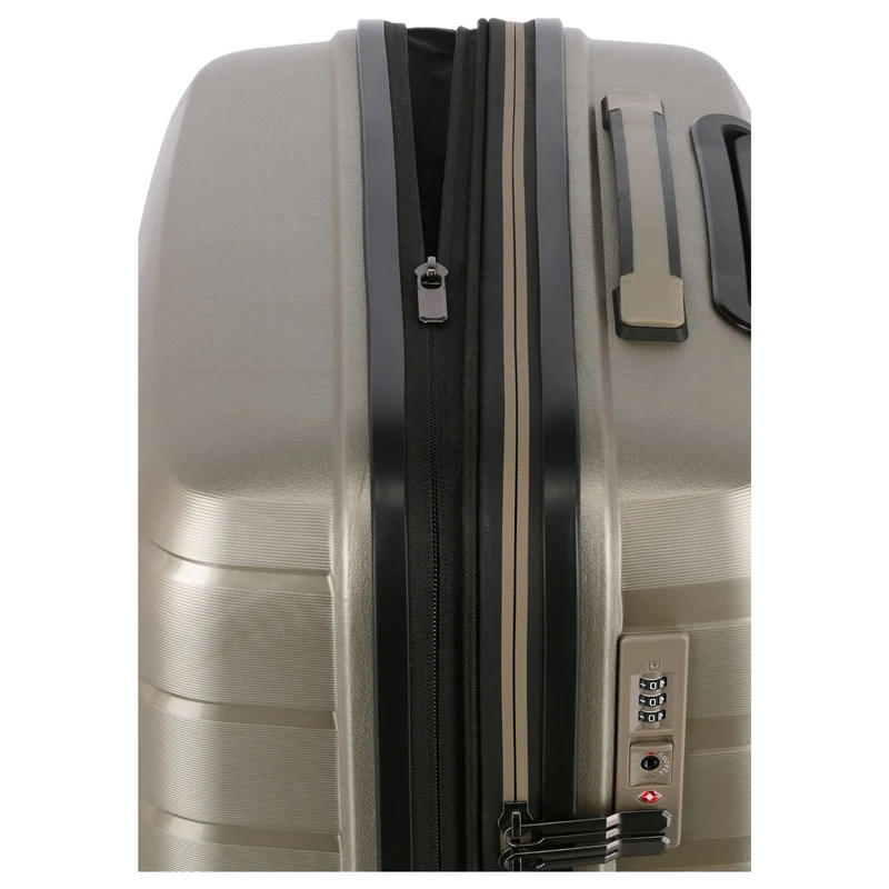 Travelite Air Base - 4-Rollen-Trolley Set 3tlg. erw. (champagner)