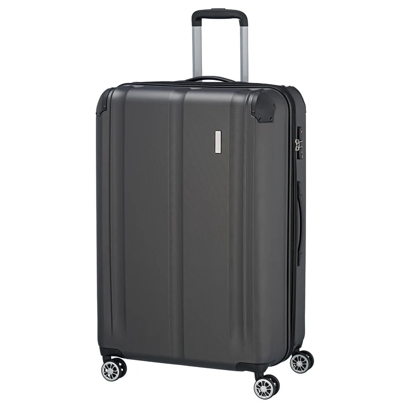 Travelite City - 4-Rollen-Trolley erw. L 77 cm (anthrazit)