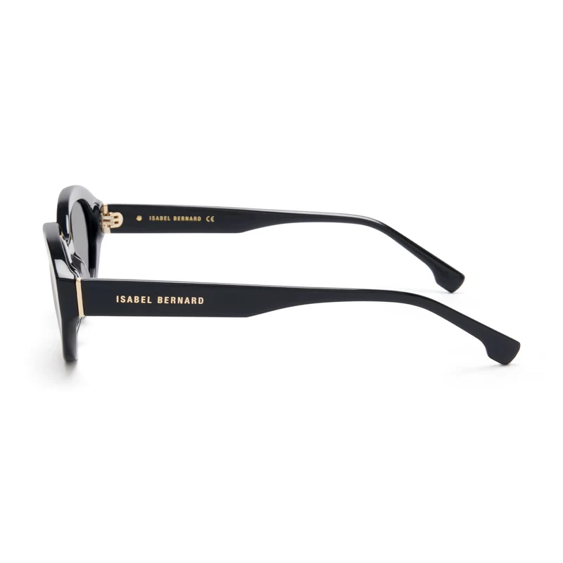 Isabel Bernard La Villette Rosaire Schwarz Oval Sonnenbrille IB400002-01-01