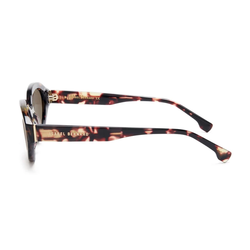 Isabel Bernard La Villette Rosaire Braun Tortoise Oval Sonnenbrille IB400002-04-14