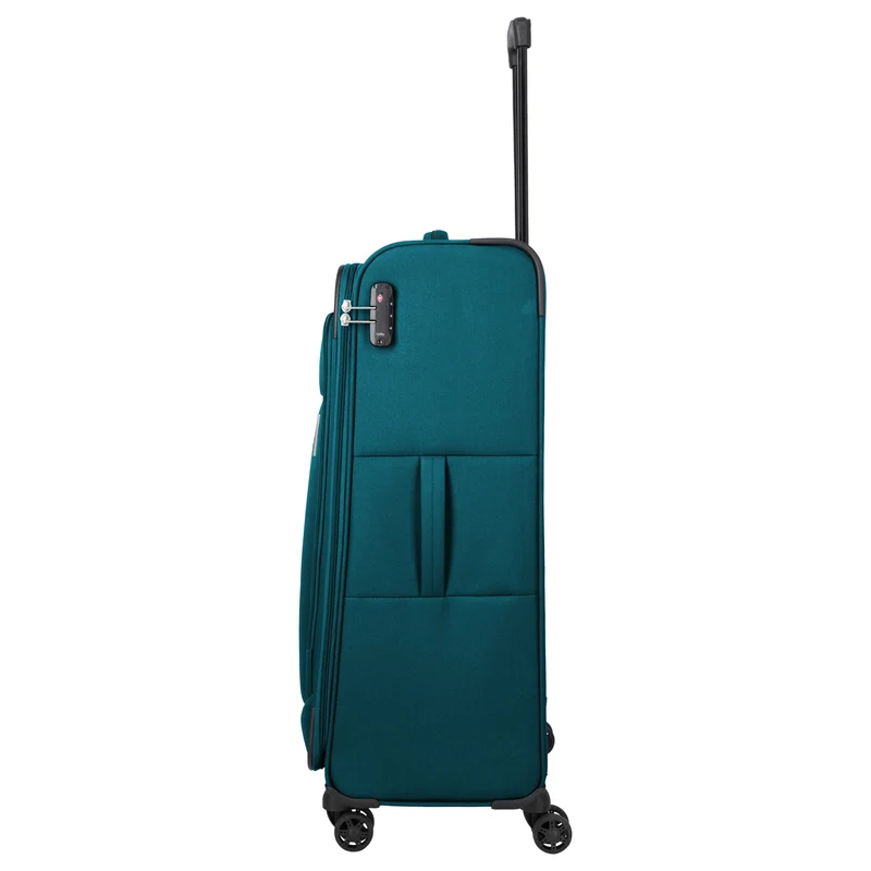 Travelite Priego - 4-Rollen-Trolley Set 3tlg. (petrol)
