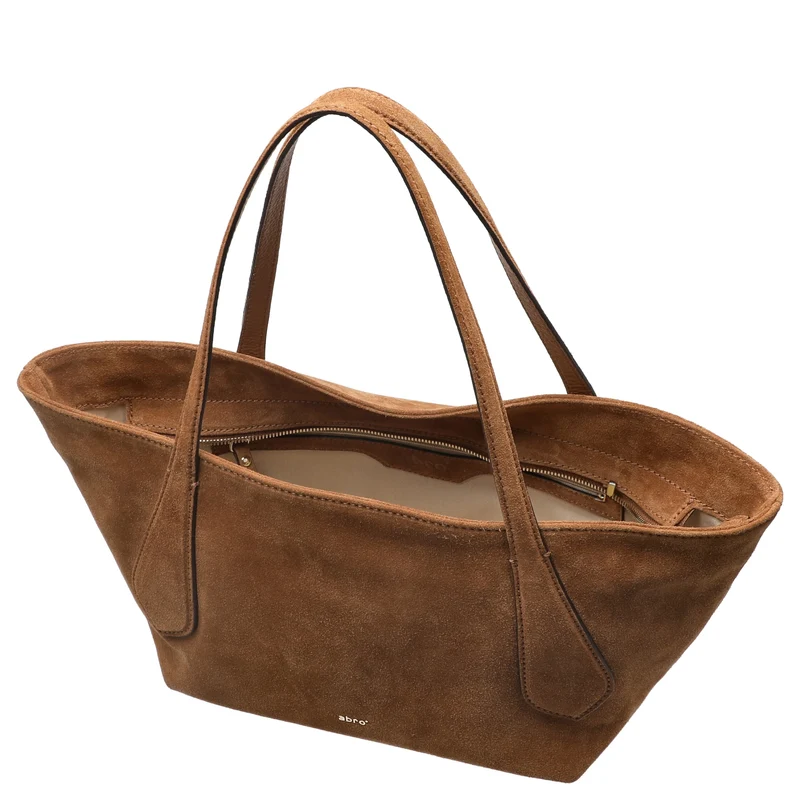 abro Carina Suede - Shopper 26 cm (cuoio)