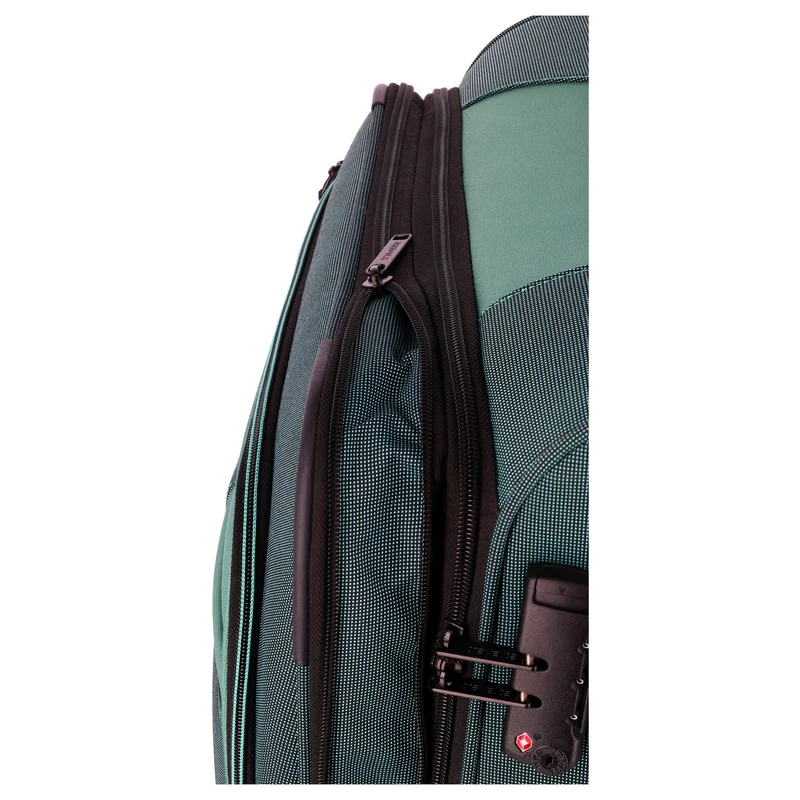 Travelite Viia - 4-Rollen-Trolley M 67 cm erw. (Eukalyptus)
