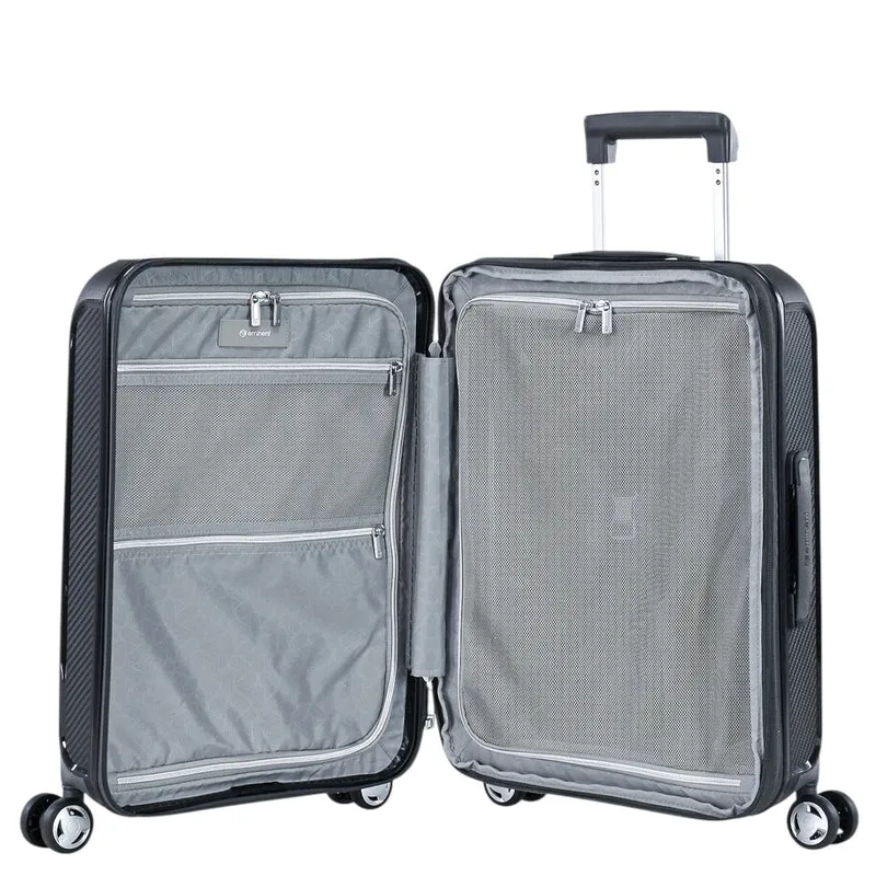 Eminent AEGIS - 4-Rollen-Kabinentrolley 55 cm erw. (midnight black)
