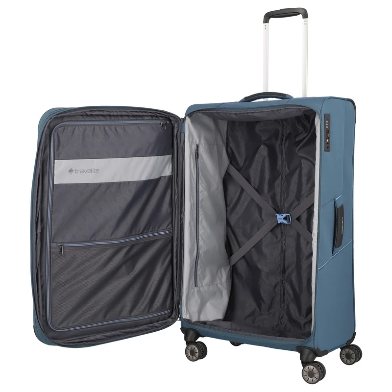 Travelite Skaii - 4-Rollen-Trolley L 78 cm erw. (panoramablau)