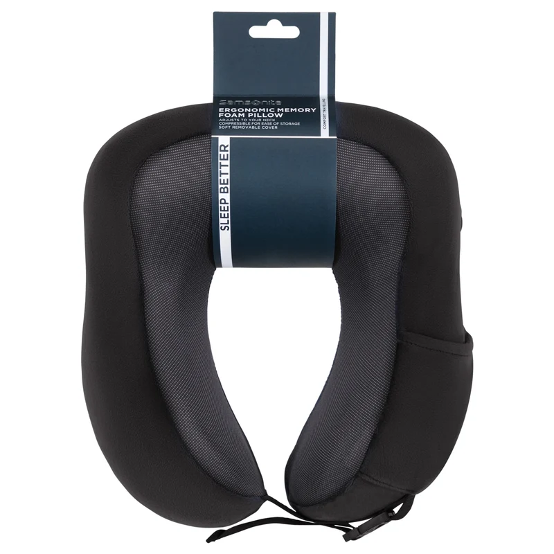 Samsonite Ta Revolution Ergonom. Mem. Foam Pillow - Nackenkissen (black)