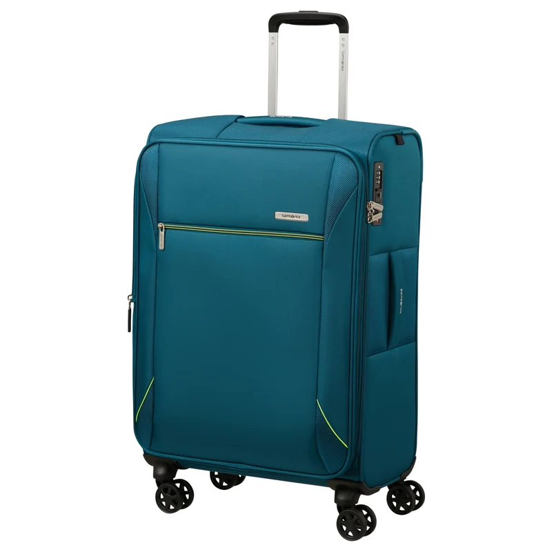 Samsonite Base Breeze - 4-Rollen Trolley 67 cm erw. (petrol blue)