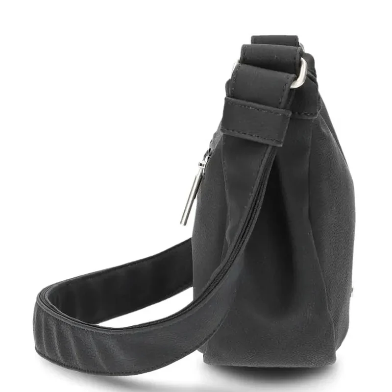 zwei Mademoiselle M50 - Umhängetasche 32 cm (nubuk-black)