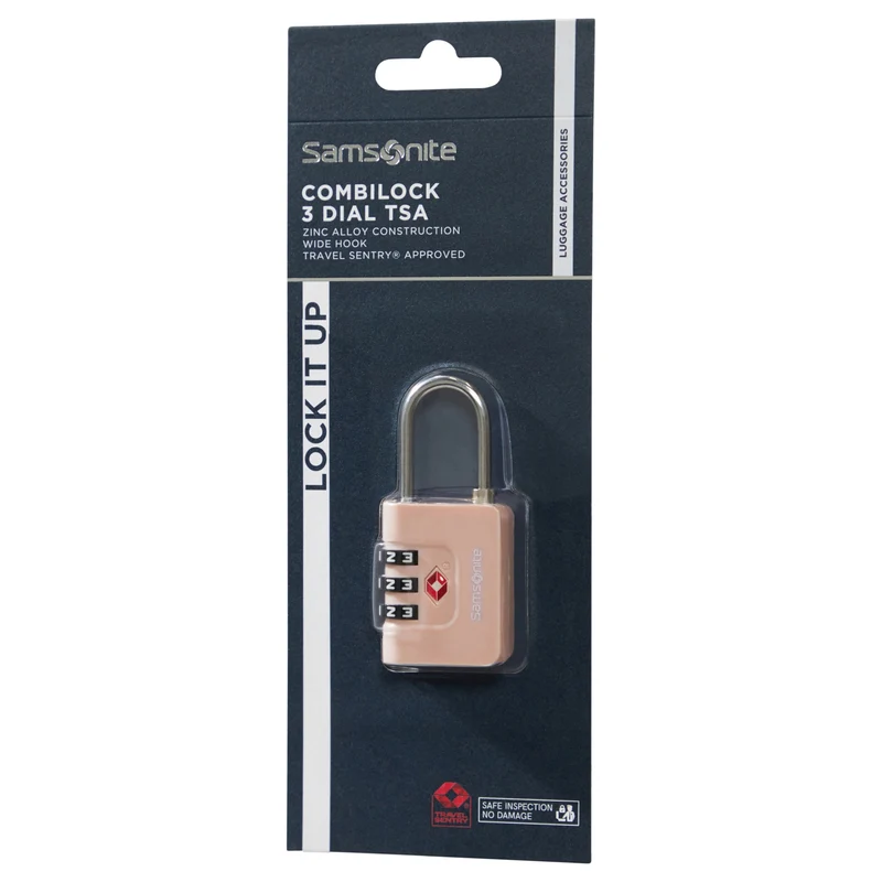 Samsonite Ta Revolution Combilock 3 Dial - Schloss (rose)