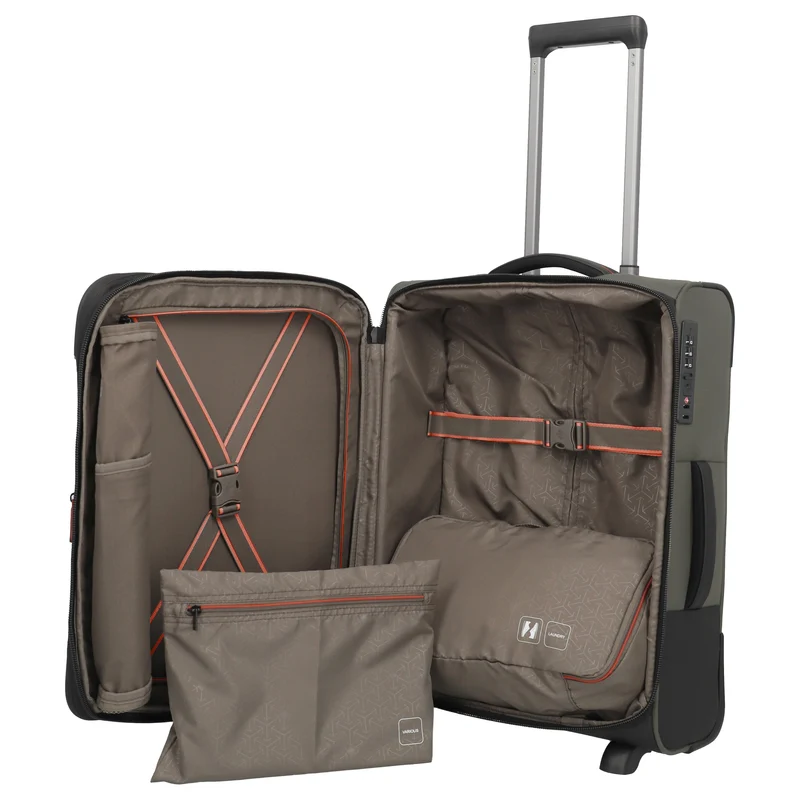 Travelite Crosslite - 2-Rollen-Kabinentrolley S 54 cm erw. (olive)
