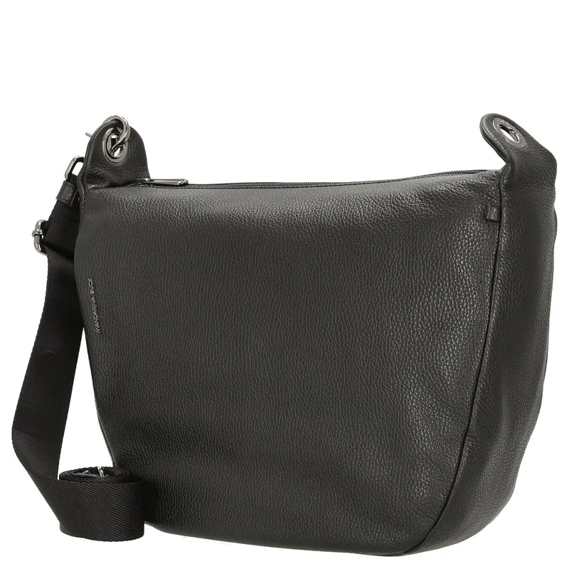 Mandarina Duck Mellow Leather - Umhängetasche 34 cm (nero)
