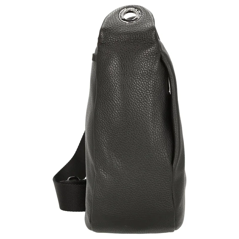Mandarina Duck Mellow Leather - Umhängetasche 34 cm (nero)