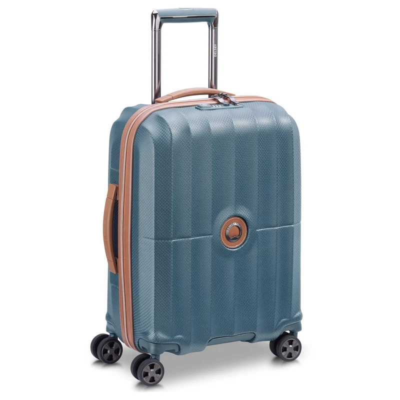 Delsey Paris Carrousel - 4-Rollen-Kabinentrolley Slim line 55 cm (meerblau)