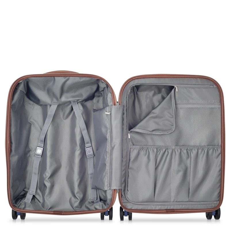 Delsey Paris Carrousel - 4-Rollen-Kabinentrolley Slim line 55 cm (meerblau)