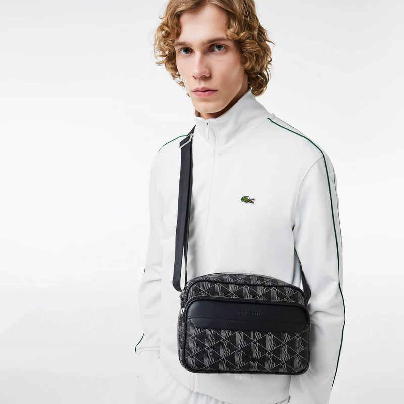 Lacoste The Blend Reporter - Umhängetasche 24 cm (monogram noir gris)