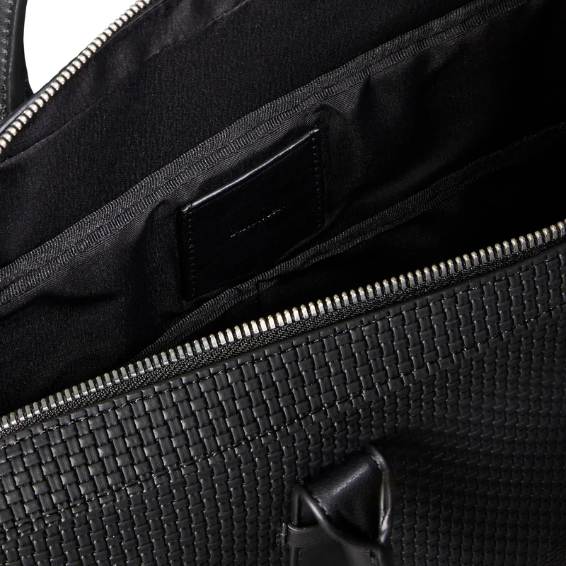 Calvin Klein Embossed Woven - Aktentasche 37.5 cm (black)