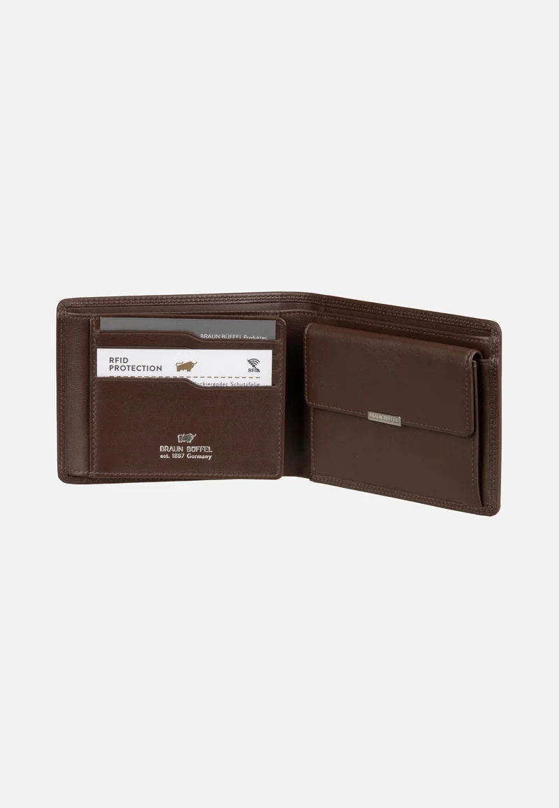 Golf RFID Coin Wallet 8Cs Braun - Portemonnaie