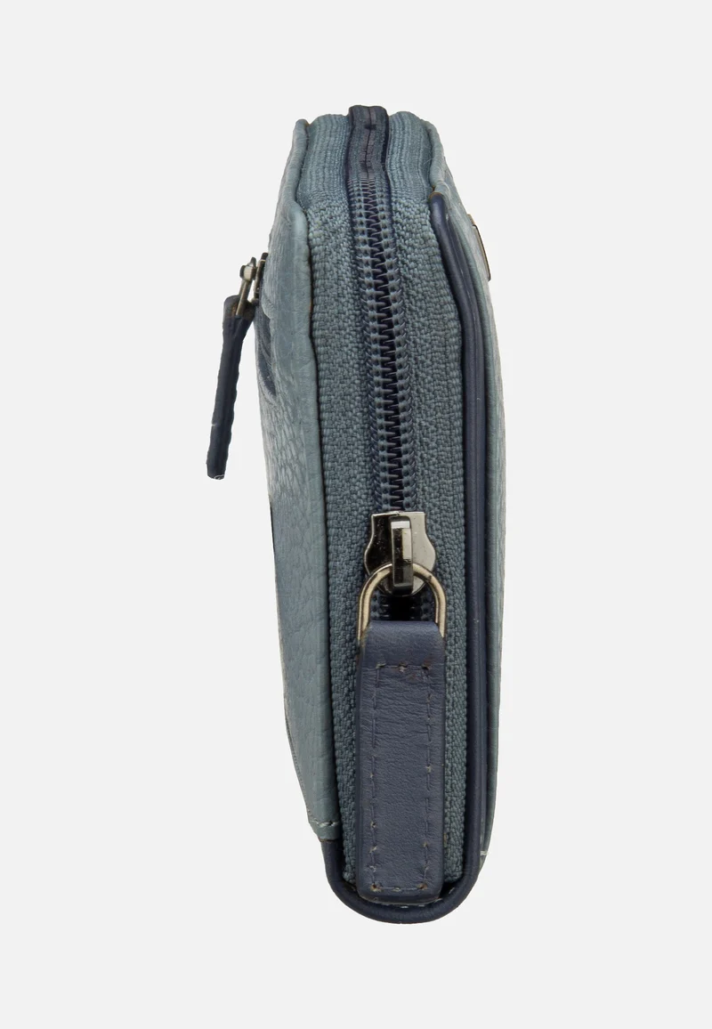 Sina Ladies Long Zip Denim - Portemonnaie