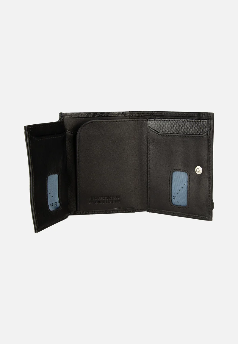 Secure Slim Mini Zip Special 1485C Schwarz - Portemonnaie