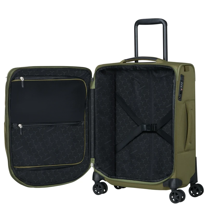 Samsonite Spark SNG 2 - 4-Rollen-Kabinentrolley 55/20 cm erw. (olive)
