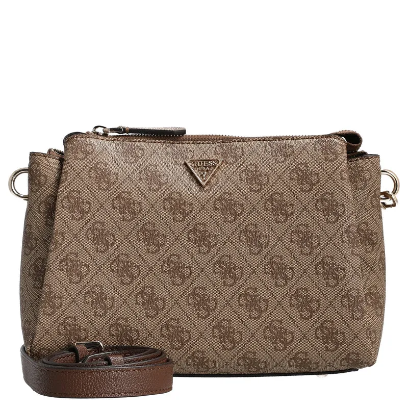 Guess Noelle II TRI Comp - Umhängetasche 24 cm (latte logo/brown)