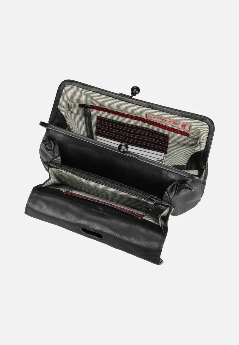 Mrs. Madeline Black Smoke - Crossbody Bag