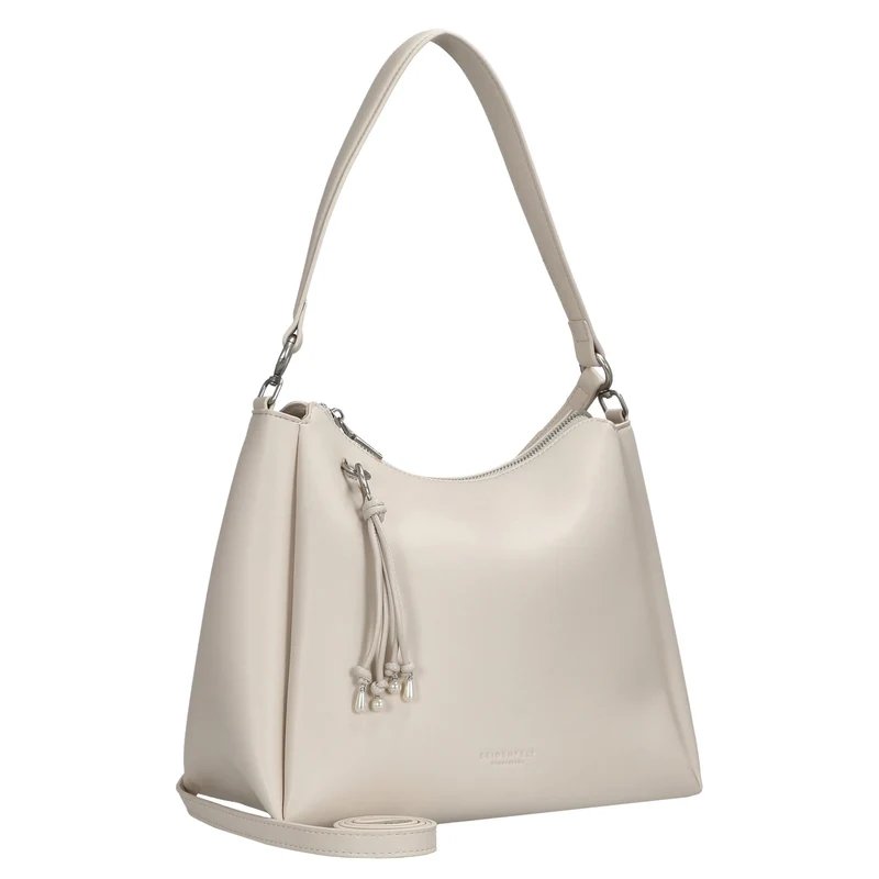 Seidenfelt Sandve Midi Hobo - Schultertasche 31 cm (cream)