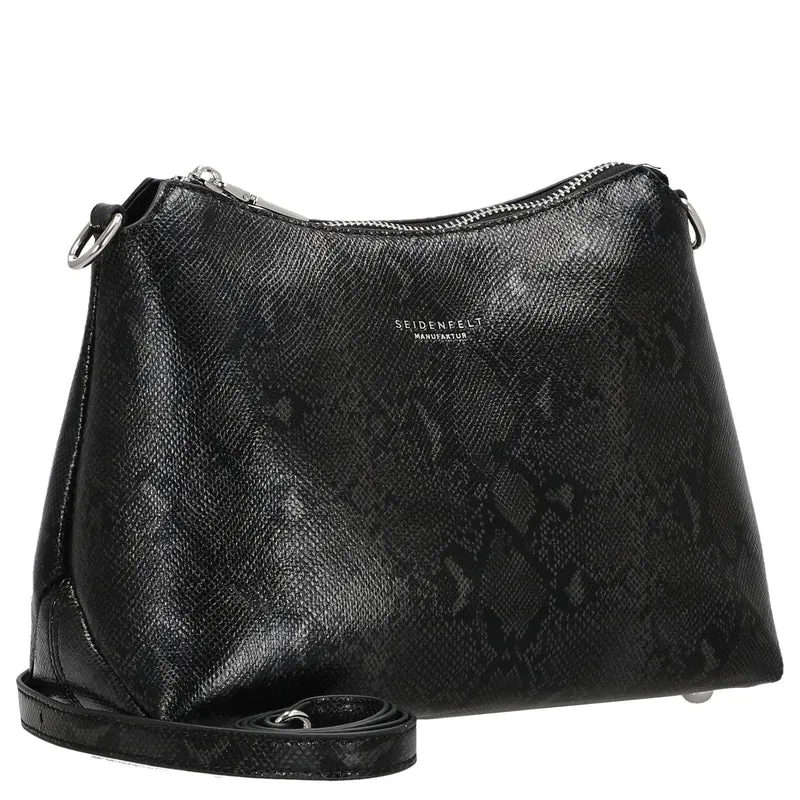 Seidenfelt Lilleby Midi - Umhängetasche 24.5 cm (reptile black)