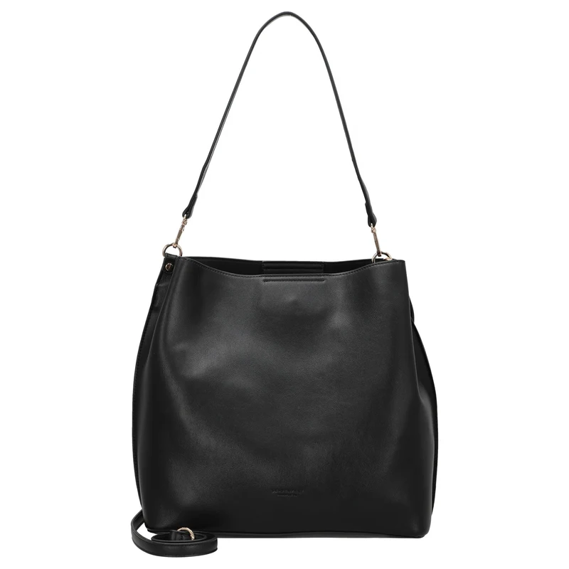Seidenfelt Alunda Hobo - Schultertasche 33 cm (matt black)
